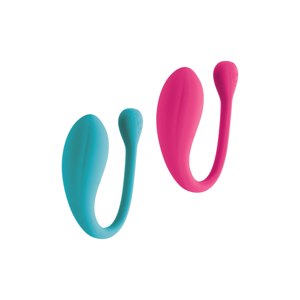 PLEASURES VIVIANE Dual Stimulator Vibrator in Cerise and Turquoise