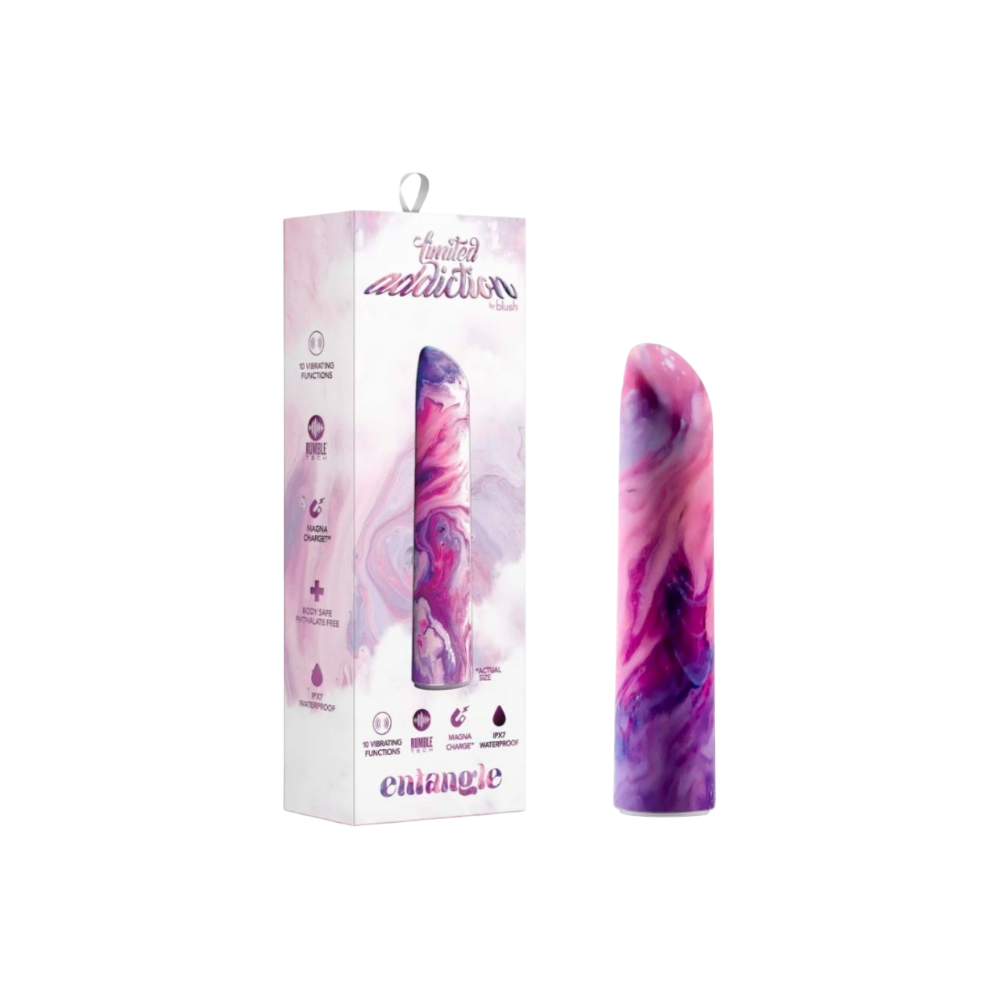 Blush Limited Addiction Power Vibrator in Entangle Lilac Marble Design