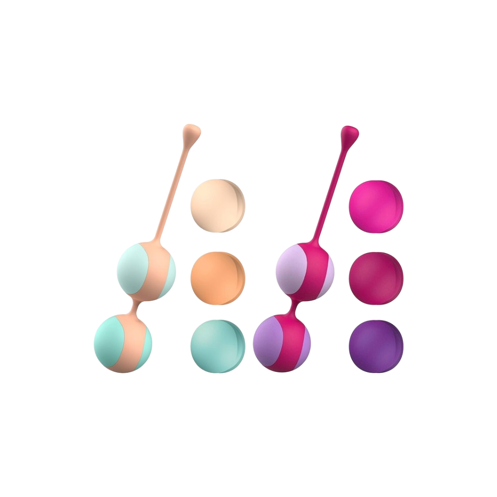 LIEBE KEWOS Peach Mint Kegel Workout System with Multiple Weights