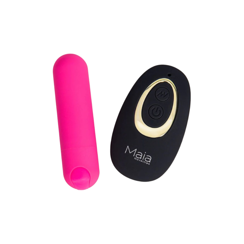MAIA DATE NIGHT Remote-Controlled Panty Vibe Bullet with Silk Thong