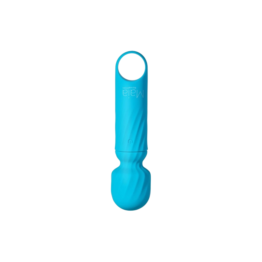 MAIA DOLLY Mini Wand Vibrator in Blue – Compact Vibrating Wand for Travel or Daily Use