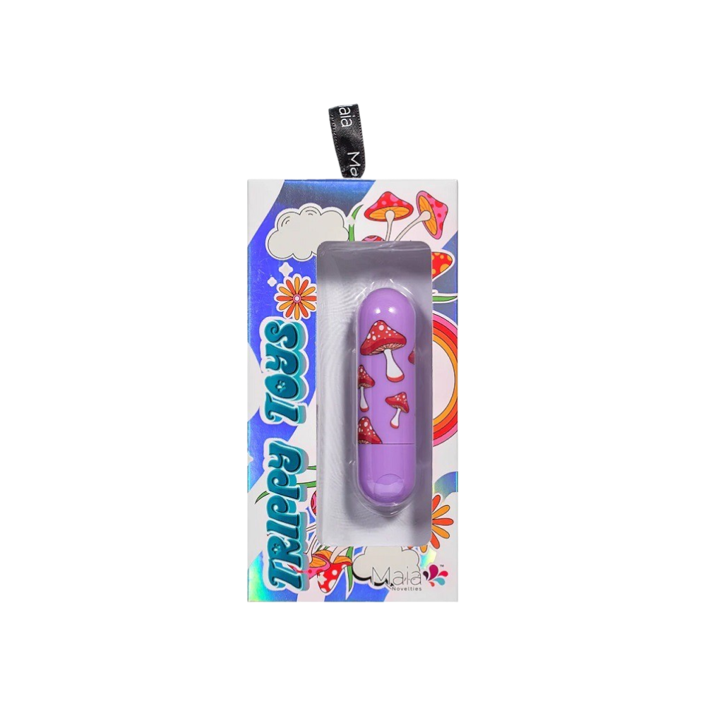 MAIA JESSI TRIPPY Bullet Massager with Psychedelic Mushroom Print