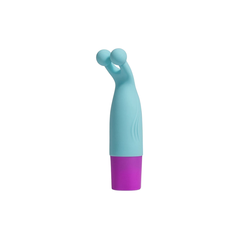 MAIA MACI Dual Tip Silicone Bullet Vibrator Blue and Purple