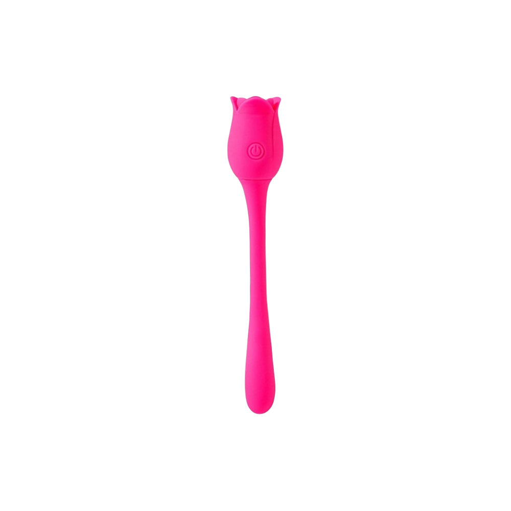 MAIA MEADOW Pink Tulip Wrap Around Vibrator with Long Flexible Handle