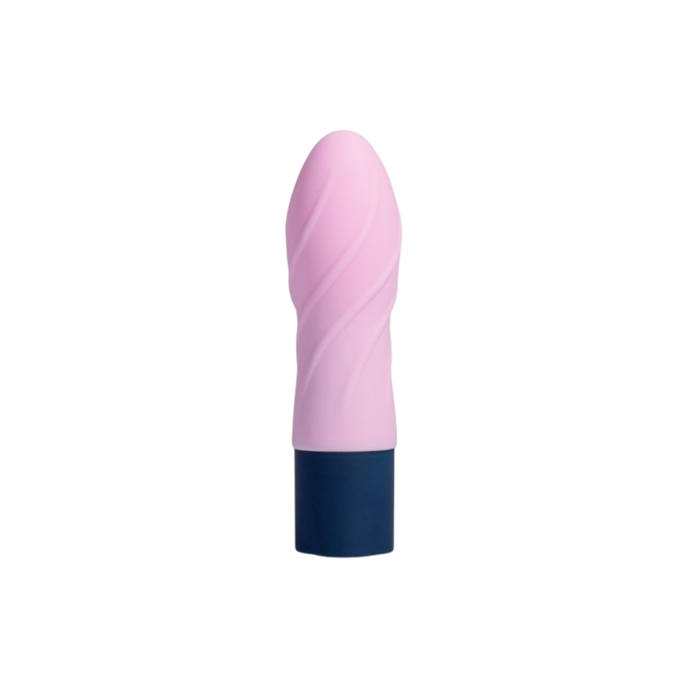 MAIA POPPI Mini Bullet Vibrator 3.5 Inch Pink Swirl Texture
