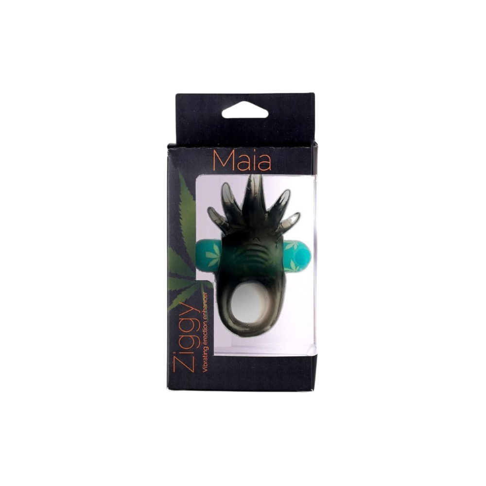 MAIA Ziggy Vibrating Erection Enhancer Ring in Retail Packaging